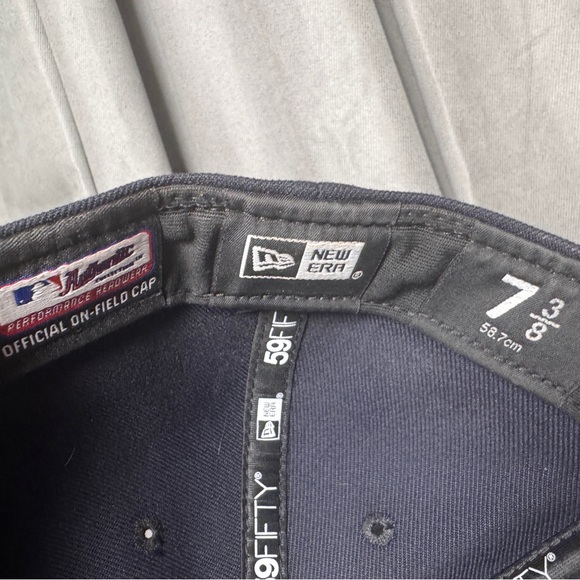 MLB Boston Red Sox NEW ERA  Official On Field  59FIFTY Fitted Hap Cap 7 3/8 #5 - Picture 7 of 8